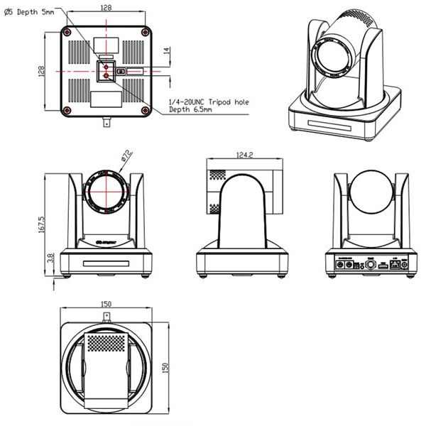 PTZ ������ Minrray UV510A-20-U2